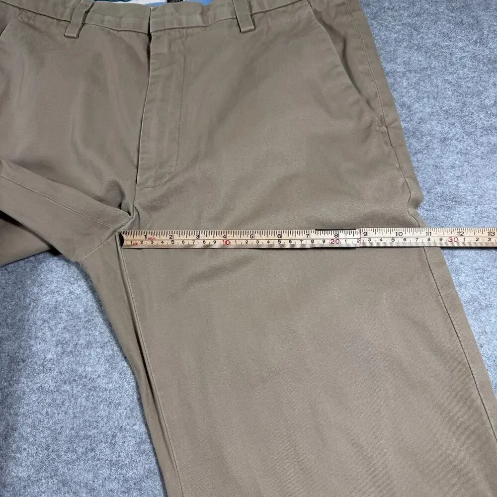 Banana Republic Dawson Pants Mens 31/32 Khaki Straight Leg 100% Cotton Chino